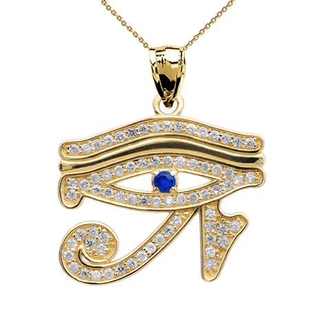 eye of horus pendant gold